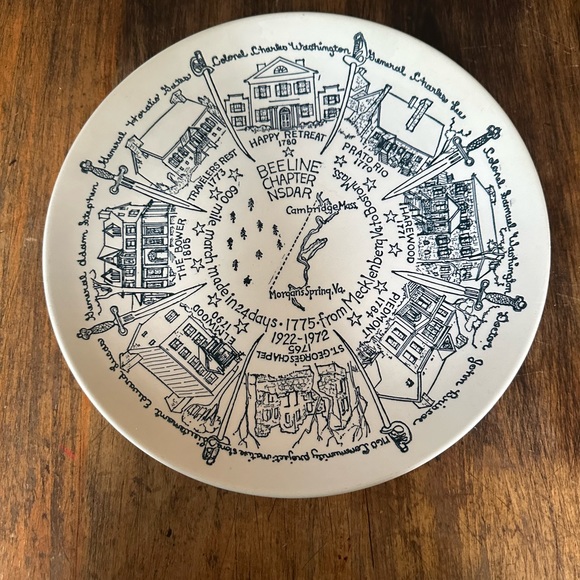 Vintage Charles Town West Virginia Historical Plate Kettlesprings Kilns 10” - Picture 2 of 6